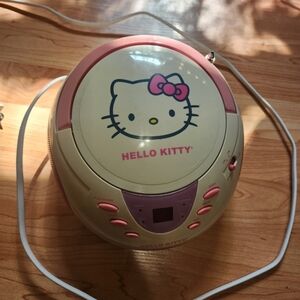 Hello Kitty Pink and Cream Portable CD Player